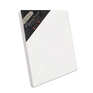 Pack of 4 Canvas Boards 16 x 12 inches