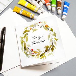 Paint your own Watercolour Xmas Cards - With Video Tutorial