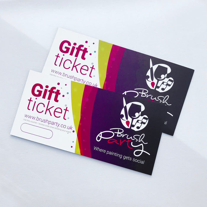 2 Brush Party Gift Vouchers for In-Venue events - Buy 2 and save £3